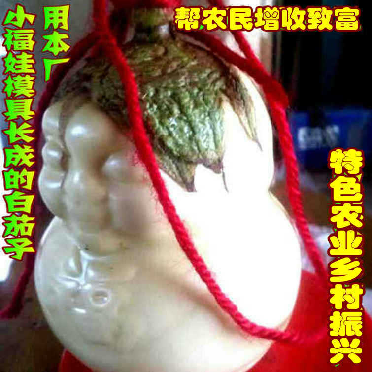7.5公分高3-4两苹果桃用福娃模具人参果水果定形文玩葫芦定型模具