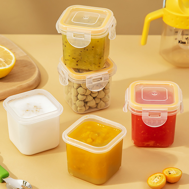 Baby Food Supplement Freezer Compartment Baby Silicone Independent Packaging Box Ice Meat Puree Thick Soup Preservation Storage Can Be Steamed and Microwaved