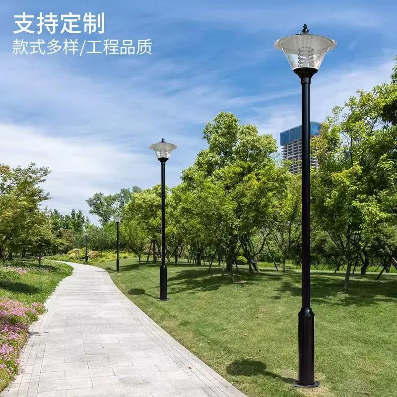 lámpara de patio 3m lámpara de calle de la comunidad al aire libre impermeable LED carretera parque post jardín villa lámpara de césped lámpara de paisaje image 4