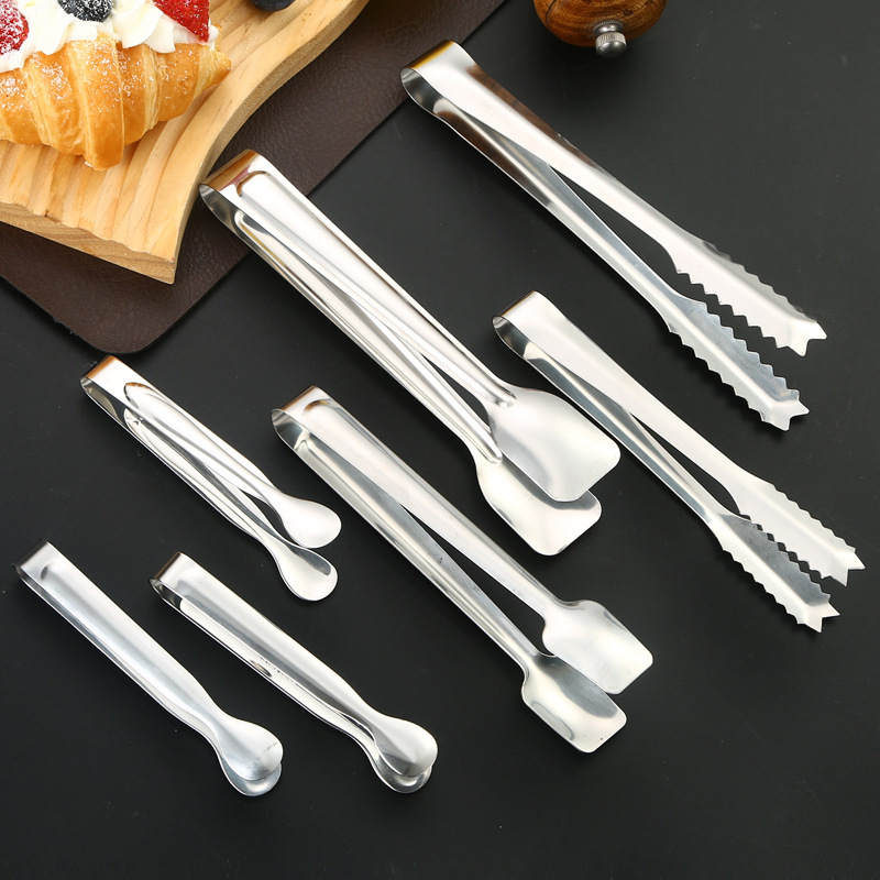 Stainless steel ice clip cube sugar clip Ice Cube clip ice particles small clip food bread clip barbecue clip food clip