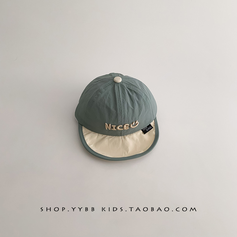 Sombreros para bebés primavera y otoño secado rápido sombrero de sombra para niños y niñas viajar sombrero de béisbol delgado protección solar pequeño mes de verano