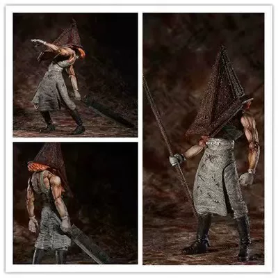 Sp Silent Hill 2 Figma Pyramid Head Red Pyramid Faceless Nurse Action Figure Model