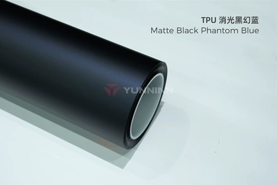 Auto Color Change Film — factory wholesale, cross-border direct sales - tpu-matte-black-fantasy-blue-15215m