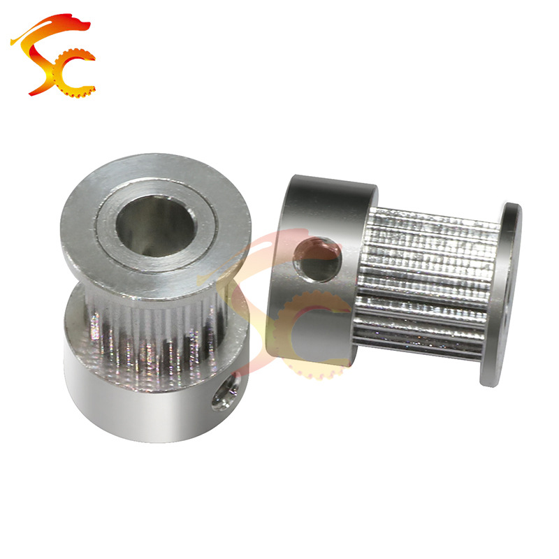 工厂直供 铝合金同步轮 2GT20齿 内孔5/6 齿面7.3/9.5/4 精加工