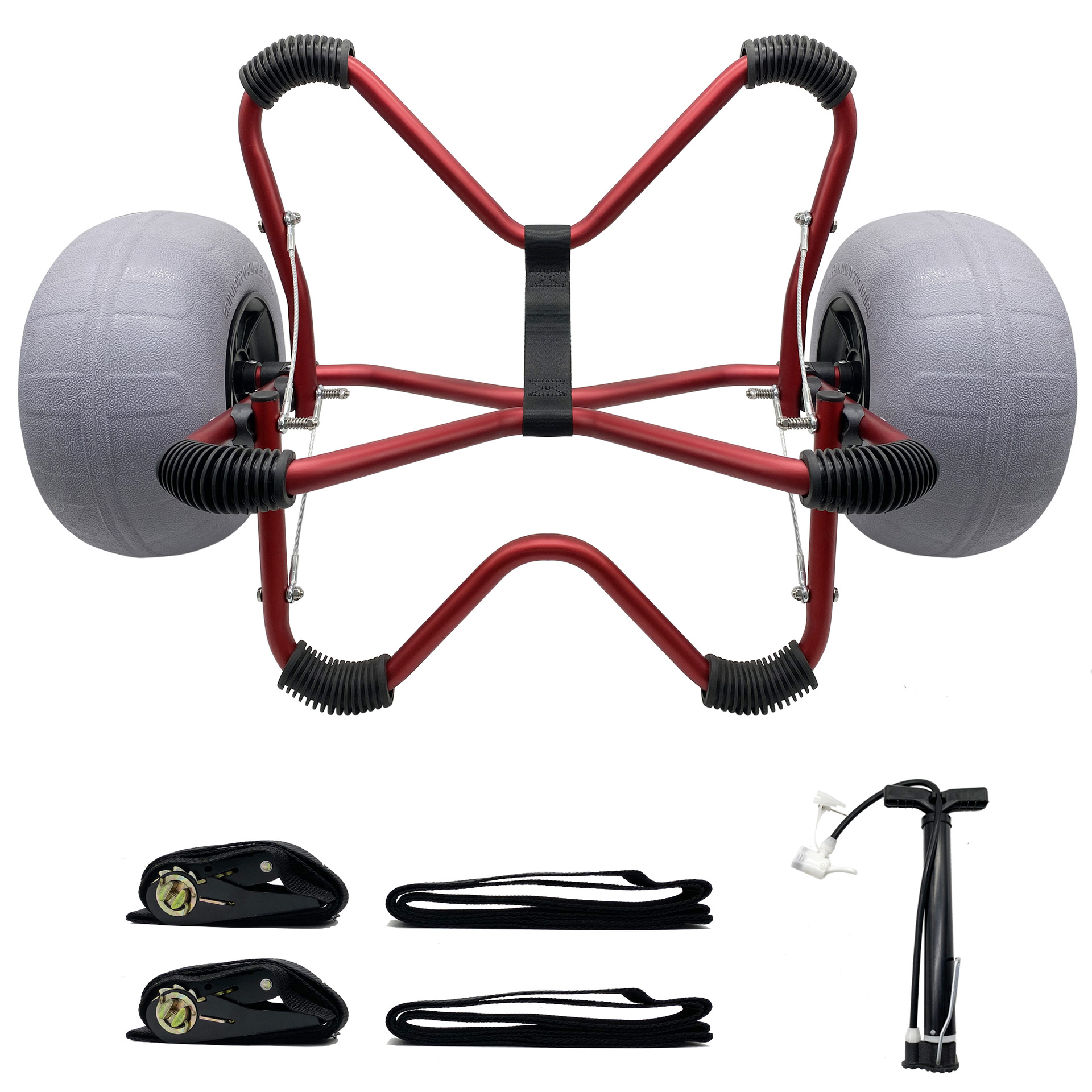 Yonk约尼克 皮划艇拖车 V型皮划艇冲浪板沙滩气球轮运输车 Y00822