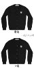Women's black round collar with white heart