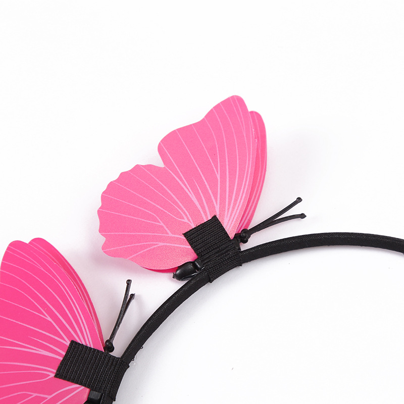 Beautiful girl butterfly hairpot beauty net red photo bilateral six…