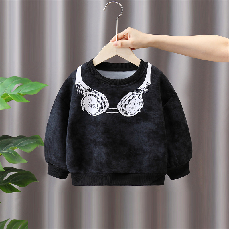 6105 Traje de otoño para niños 2025 nueva ropa para niños suéter de primavera y otoño pantalones deportivos para bebés de dos piezas de moda