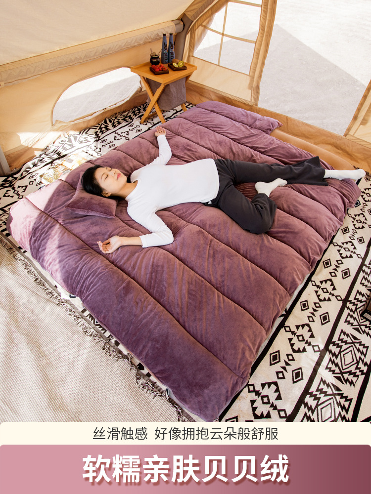 北山狼寝袋大人アウトドアキャンプ冬厚手防寒冬オフィスお昼休み布団ダブル四季