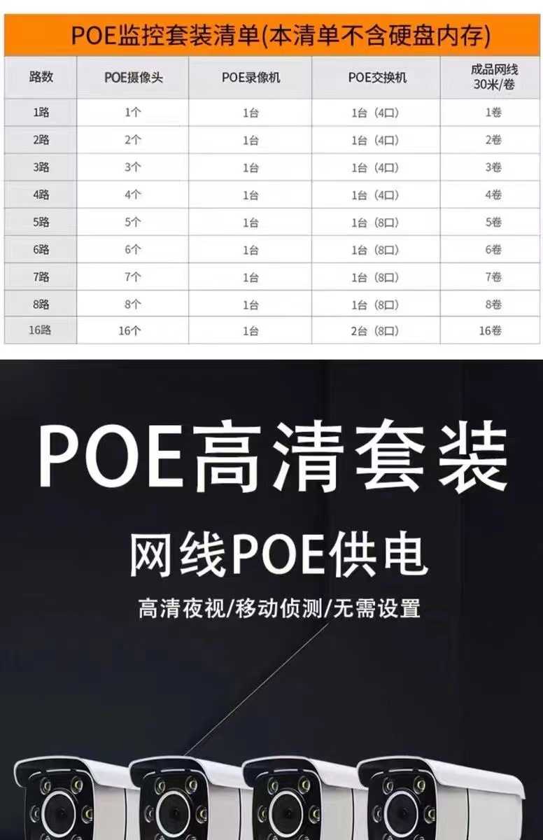 12MP çift ışık kaynaklı POE ağ bağlantılı ultra net görüntü sağlayan süpermarket, ticari ve ev kullanımı için ekranlı 8 kanallı güvenlik kamerası seti