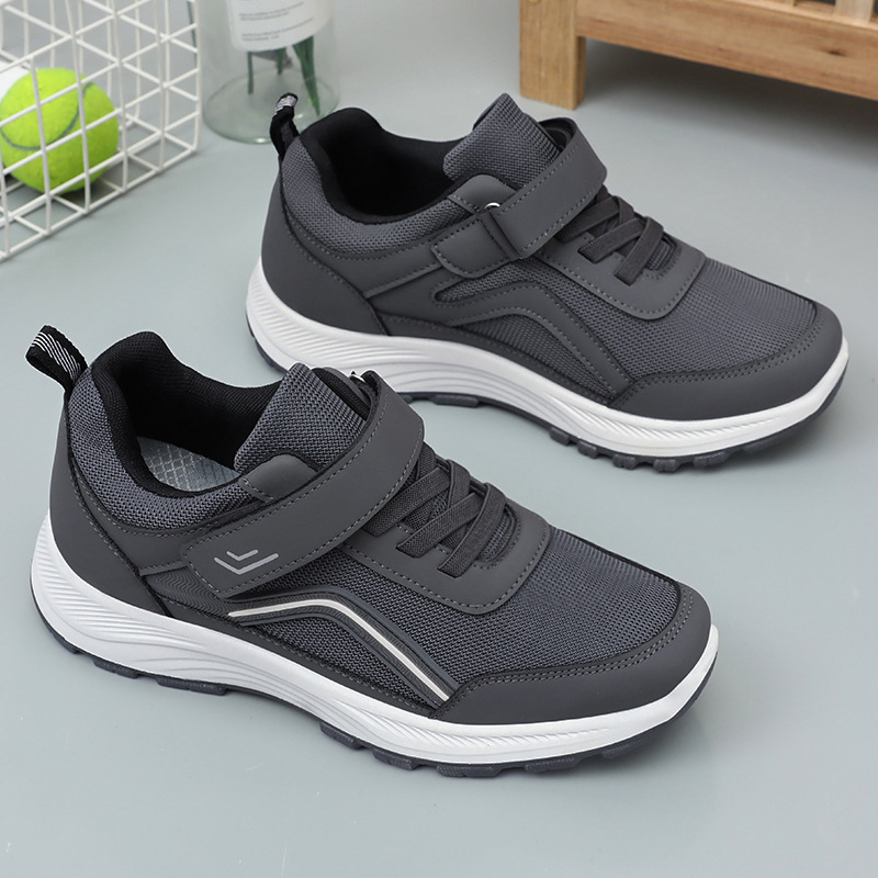 Zapatos de otoño para parejas, zapatos para caminar al por mayor, zapatos cómodos para hombres de mediana edad y mayores, zapatos deportivos para senderismo al aire libre