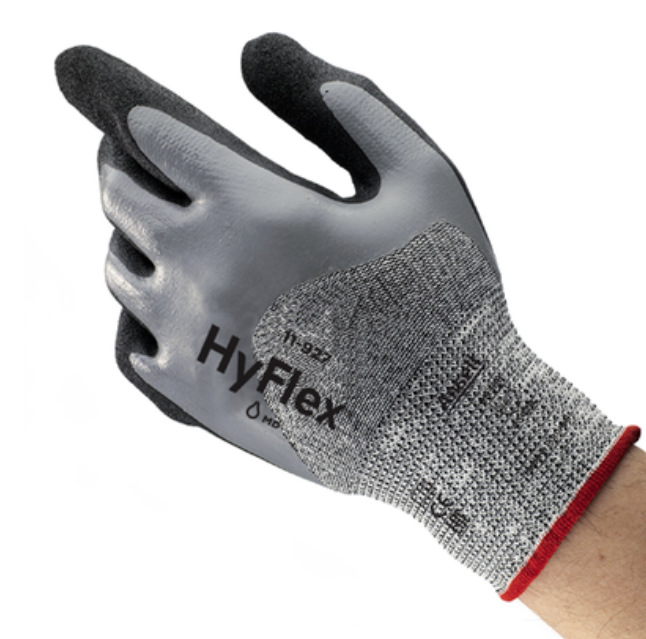 3/4浸胶磨砂防割手套\11-927\PU/纱线\耐磨/防切割