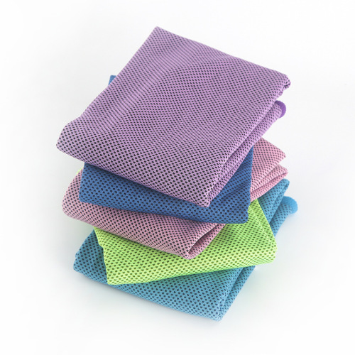 Cross-border hot selling cold-feeling cooling towel, quick-drying and cooling fitness towel to wipe sweat, absorb water and breathable sports towel, can be printed with LOGO