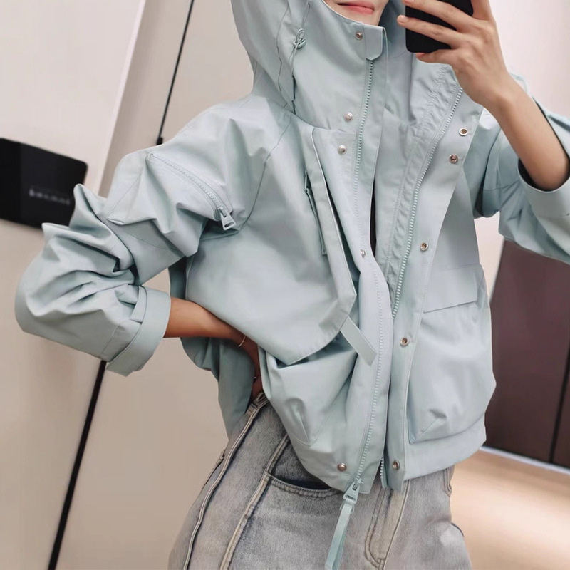 American and European In-Stock Adventure Girl No. 4 Jacket Dupont Triple Protection_ Water-Repellent, Oil-Repellent, Easy to Clean - Wednesday