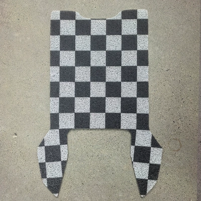 Electric vehicle foot mat | accessories - checkerboard-emma-lingjun-fb52
