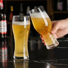 LM7Q批发商用精酿啤酒杯加厚扎啤杯500ml小麦杯大容量美式品脱玻