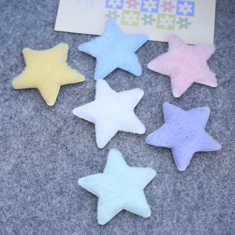 Plush Five-Pointed Star Simple Autumn and Winter New Style Star Fluffy Cute Hairpin Accessories Plush Five-Pointed Star Simple Autumn and Winter New Style Star Fluffy Cute Hairpin Accessories