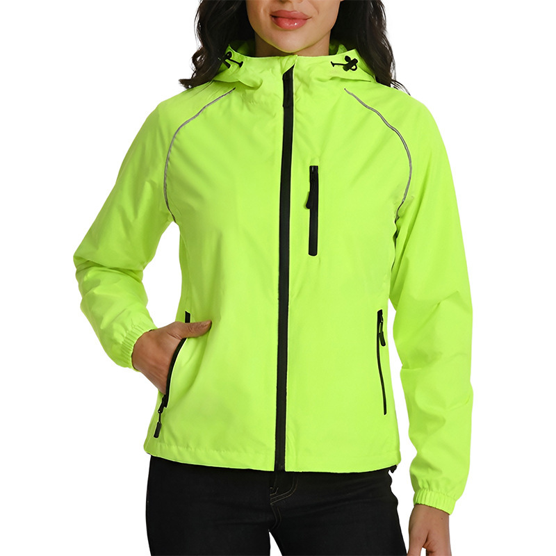 Cross-Border Foreign Trade Hooded Windproof Jacket European and American Amazon Women's Fashion Cycling Hiking Raincoat Jacket Cross-Border Foreign Trade Hooded Windproof Jacket European and American Amazon Women's Fashion Cycling Hiking Raincoat Jacket