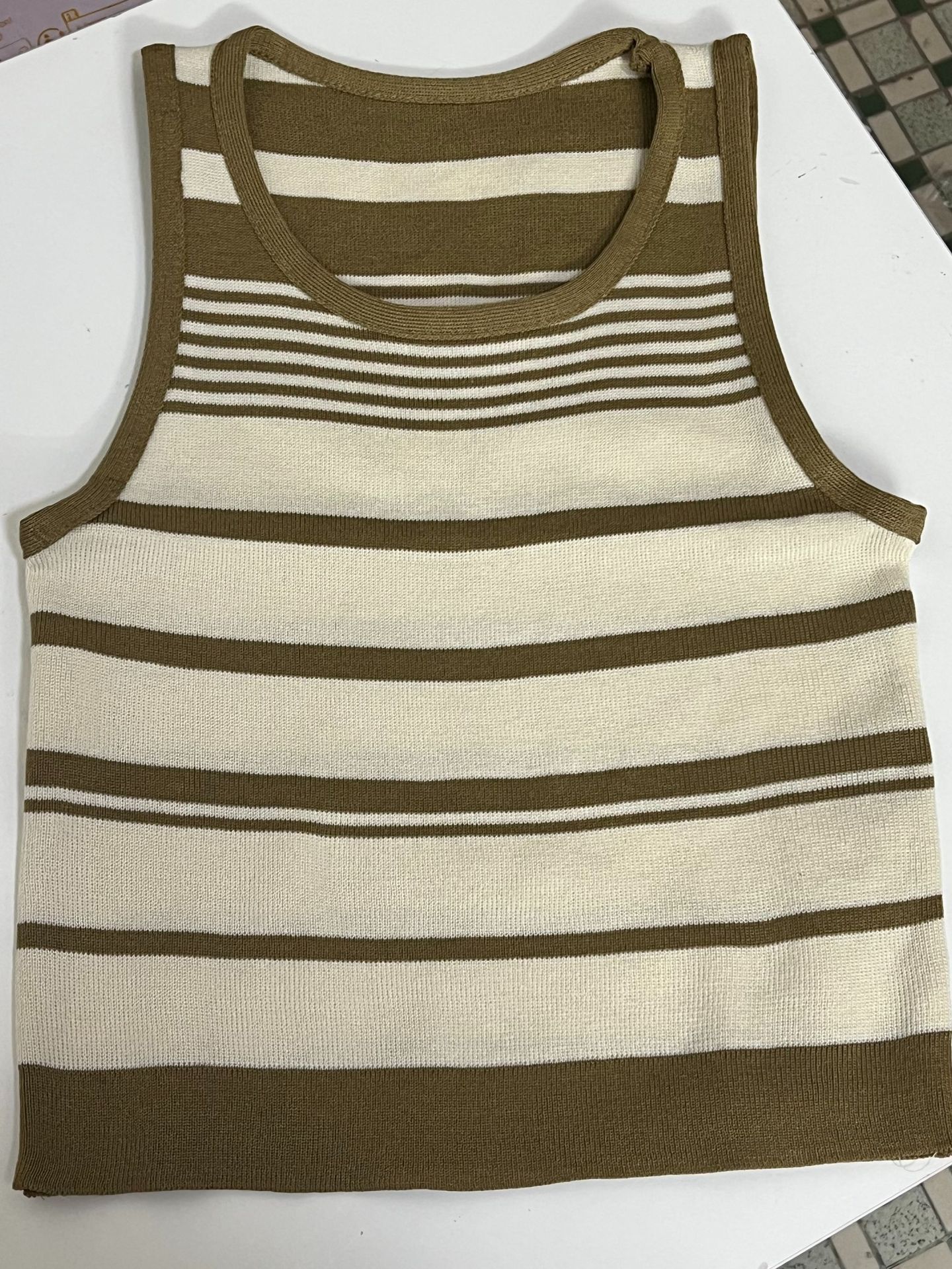 Damen Strick Camisole Weste Mit Breiten Trägern Für Sommer_voghion.com