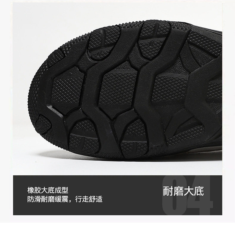 Giày leo núi da lộn cổ thấp thoáng khí bốn mùa, đế bằng — 22033 kaki, 22033 màu xanh lam chi tiết 8