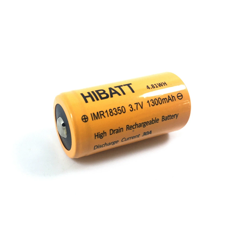Hibatt 18350 1300mAh 25C литиевая батарея мощная 3.7V Сжатие чесночной машины Фруктовый стакан батарея
