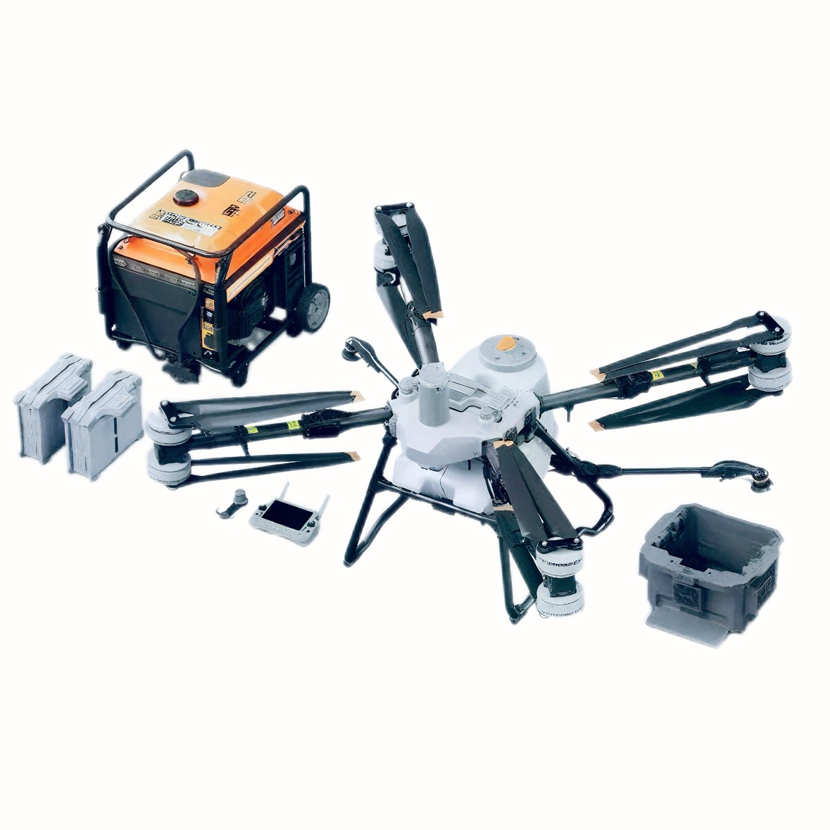 无人机农业植保喷洒农药施肥打药播撒吊运喷漆教学航拍飞机高配版