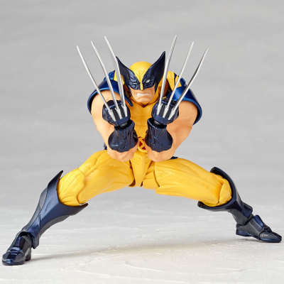 (2개) 야마구치 스타일의 X-MEN X-MEN 울버린 로건 데드 풀 움직일 수있는 영화 주변 인형 애니메이션 수제 모델