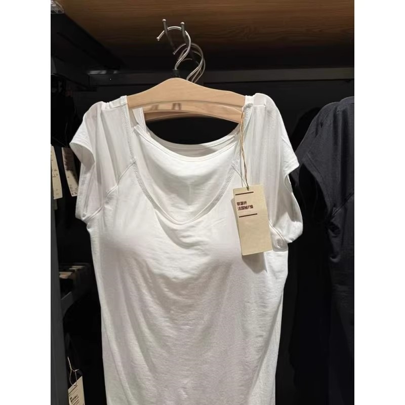 Summer design solid color top with cups