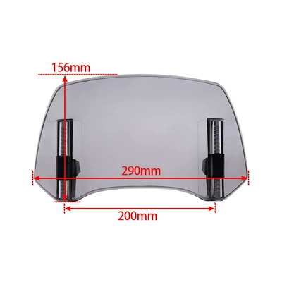 Popular Product Suitable for: Motorcycle front windshield - fold-up-windscreen-gray
