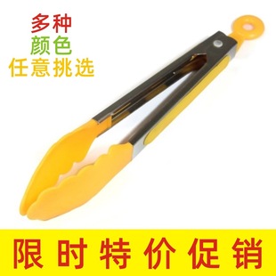 Cross border high grade stainless steel silicone food clip bread clip nylon food clip barbecue clip/oil filter clip wholesale