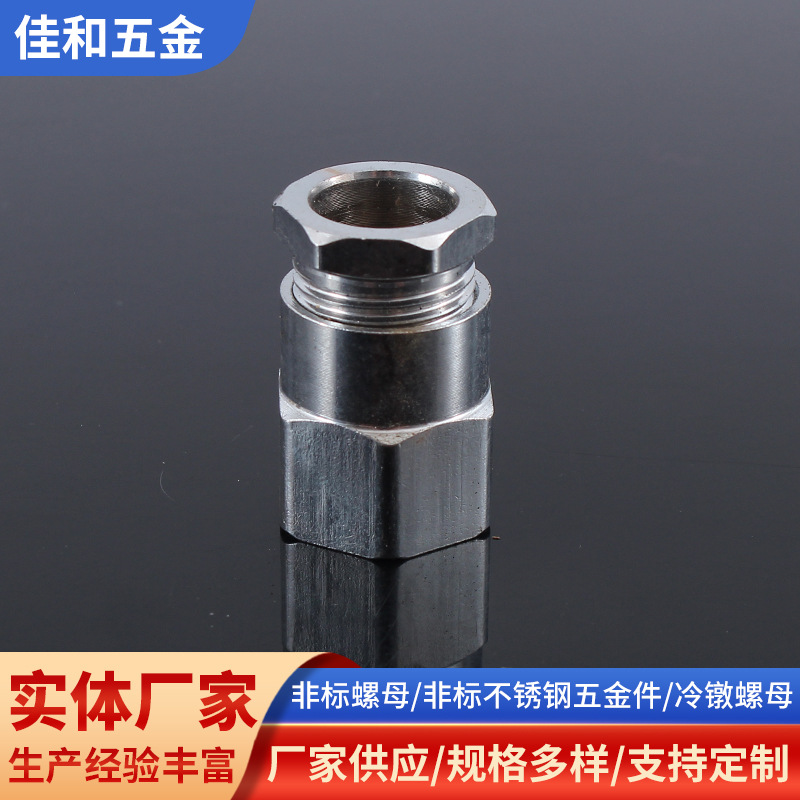 余姚厂家加工非标五金件 铝铜铁不锈钢材质螺母加工 非标冷镦螺母