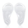 Transparent self -sticking children's arch flat foot half insoles