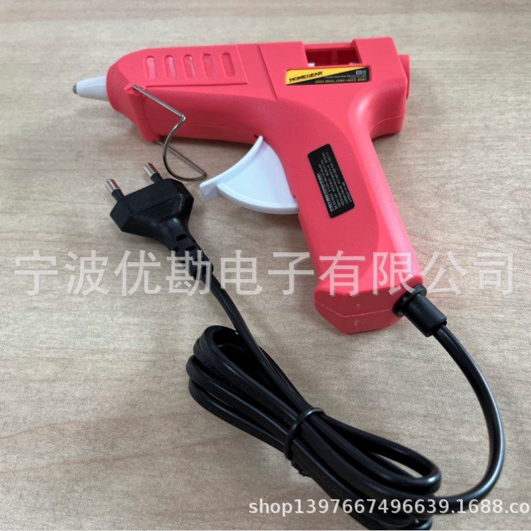 批发ZONEWELL热熔胶枪12W红色迷你轻巧型带CE认证220V