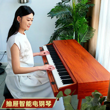 多功能数码钢琴考级电钢琴初学者成年抽屉收纳立式电钢琴88键重锤