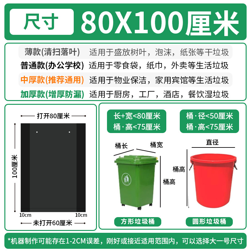 大型ゴミ袋を厚くして大量に卸売りします。