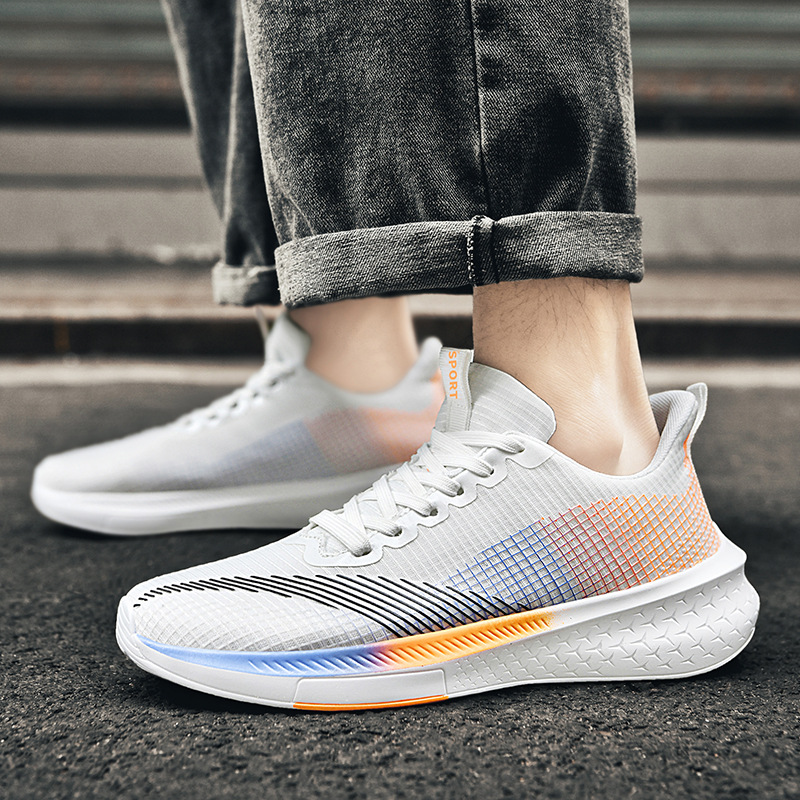 Scarpe da tennis da uomo Scarpe da lavoro Scarpe da ginnastica Scarpe da ginnastica durevoli traspiranti in tessuto di tela_voghion.com