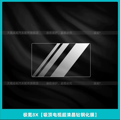 rear air conditioning screen, tempered glass film | Car interior film - zeekr-8x-ultra-clear-crystal-tempered-glass-screen-protector-for-ceiling-mounted-tvs