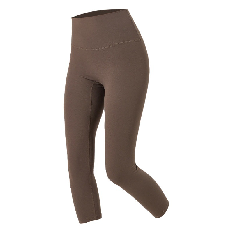 Ningbo Yuancheng sin tamaño deportes fitness pantalones de las mujeres de alta elástica de secado rápido corriendo pantalones de yoga apretado nude recortada Pantalones
