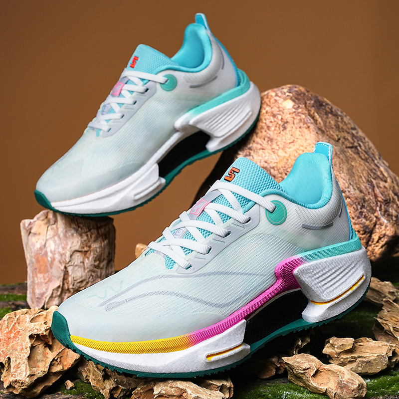 2025 nuevas zapatillas para correr para estudiantes de secundaria para hombres, amortiguadores y transpirables, ultraligeros y de alto rebote, zapatos profesionales de carreras de larga distancia, zapatos para hombres