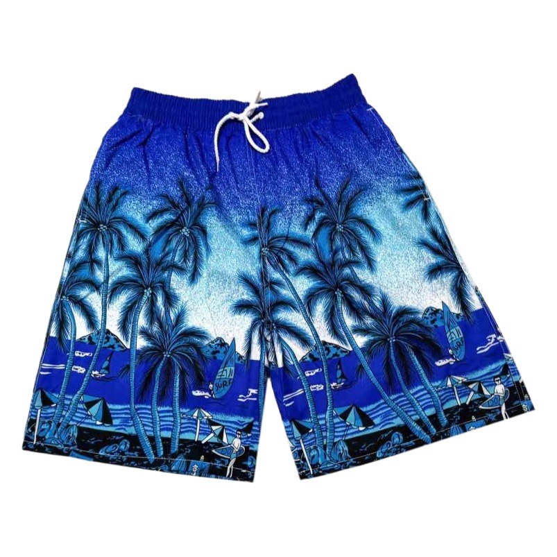 313#02 Popular Superior Men's Summer New Seaside Twill Peach Fur Beach Pants Men's Shorts Trendy Casual Pants