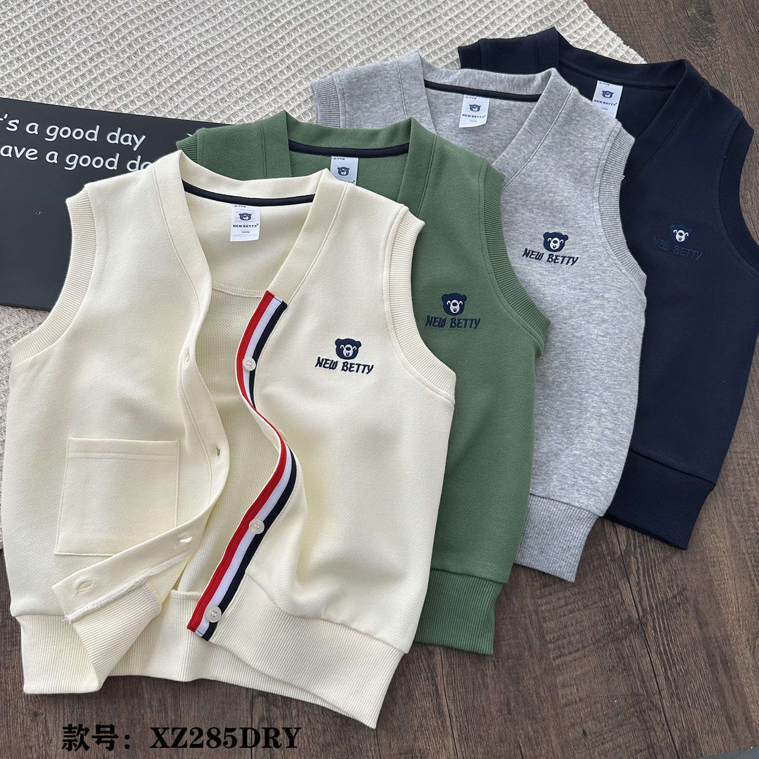 Spring and Autumn Korean Style Versatile Sleeveless Vest Outerwear Fashionable Cardigan