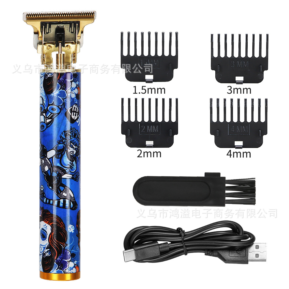 Cortapelos eléctricos transfronterizos T9 pintura metálica cortapelos eléctricos cortapelos cortapelos eléctricos cortapelos con pantalla digital