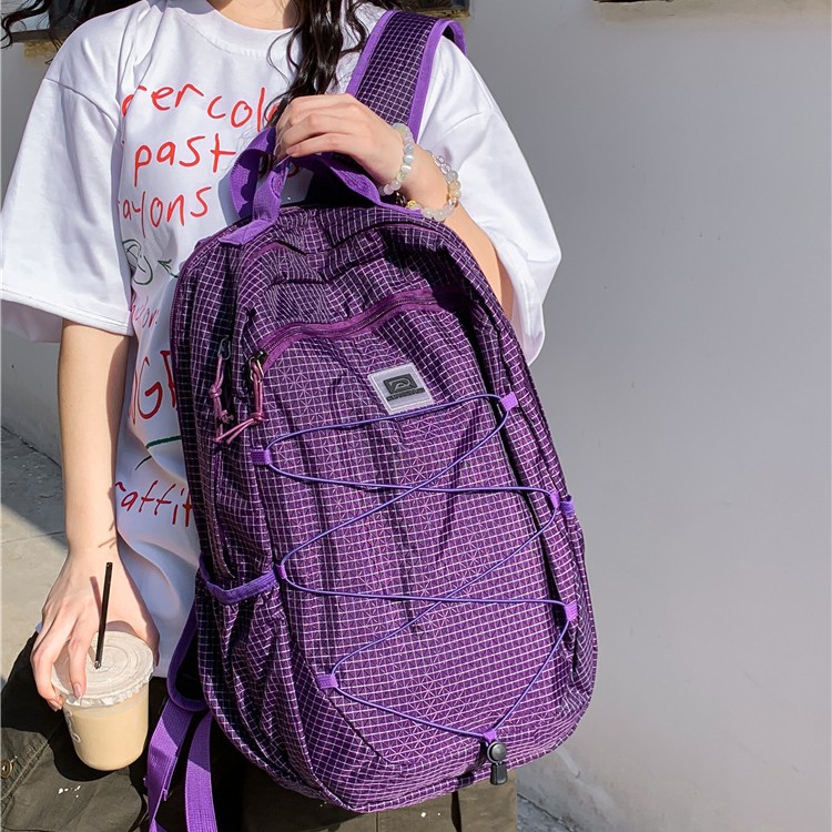 Sports Backpack for Junior High School Girls, High School Students, High-Looking School Bag, Nylon Design, Travel Outdoor Mountaineering Backpack