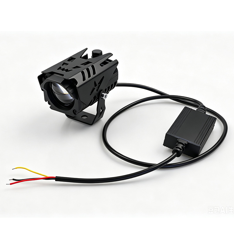 Motorcycle Spotlights, Car Electric Vehicle Led External Headlights, Modified Lenses, High and Low Beam, Super Bright Auxiliary Lights