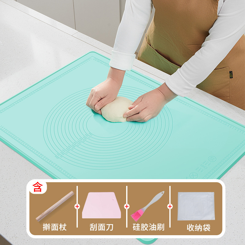 硅胶揉面垫加厚食品级家用擀面和面板垫子防滑加大号厨房案板烘焙|undefined