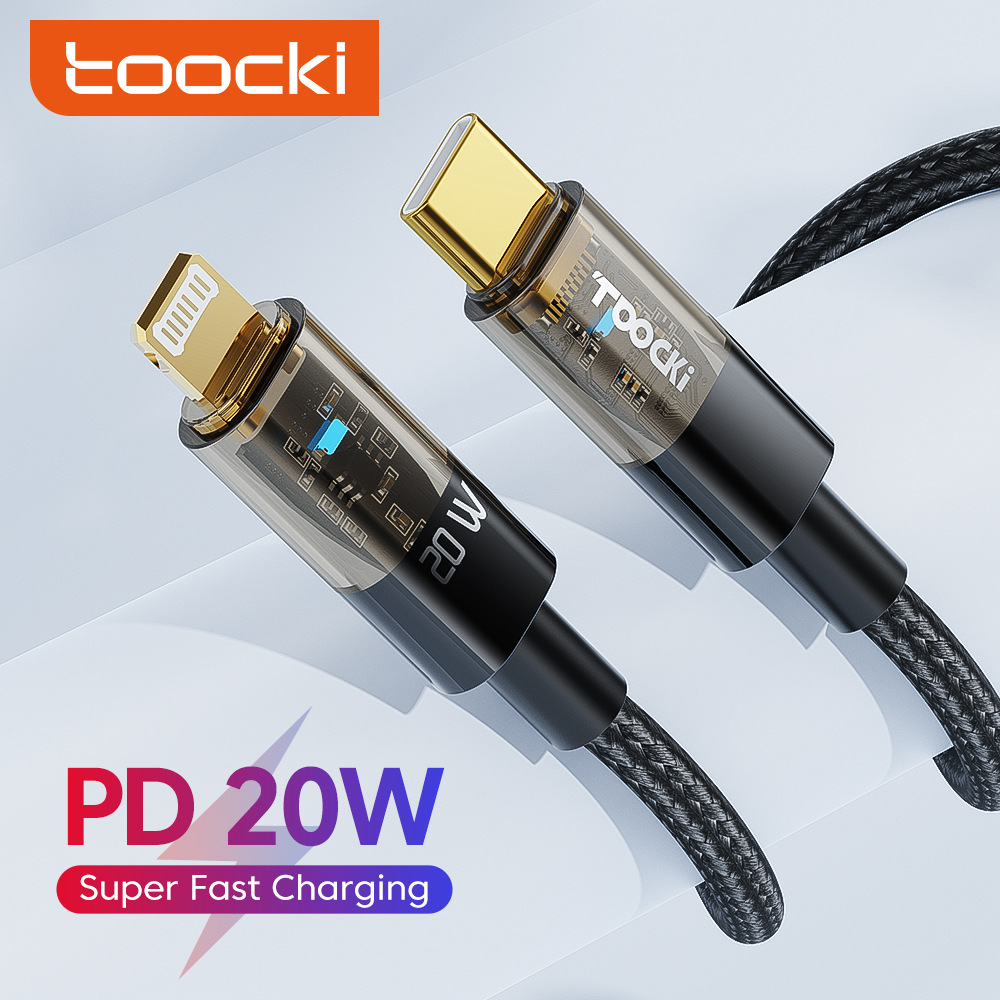 Toocki Star Realm Transparent PD20W Fast Data C-L Suitable for Apple Phone Charging Cable_voghion.com