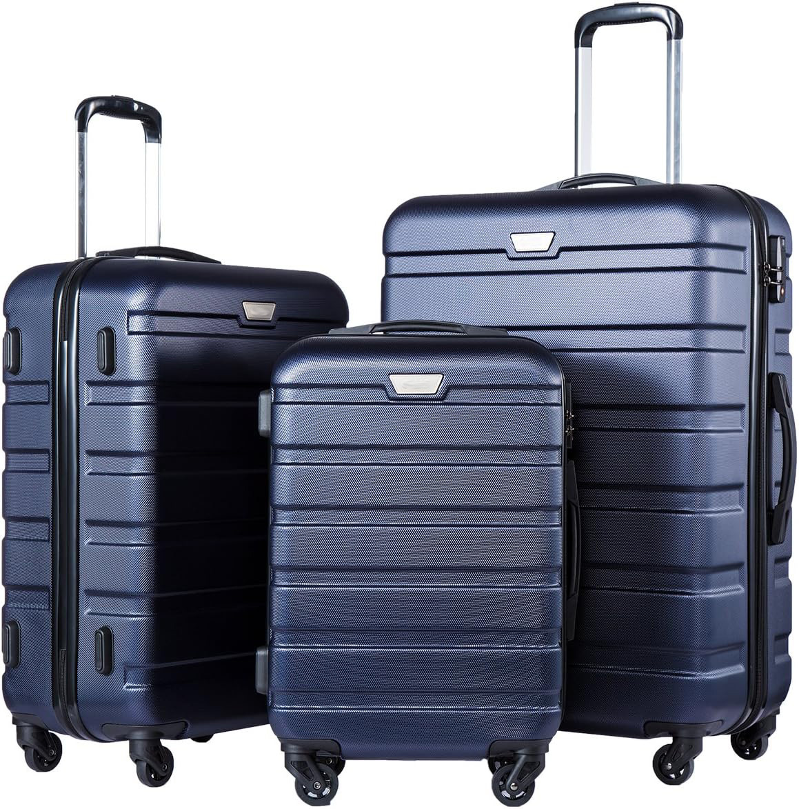 Maleta de Equipaje con Ruedas Set de 5 Piezas 20 Pulgadas de ABS Antirrobo para Viajes de Ocio