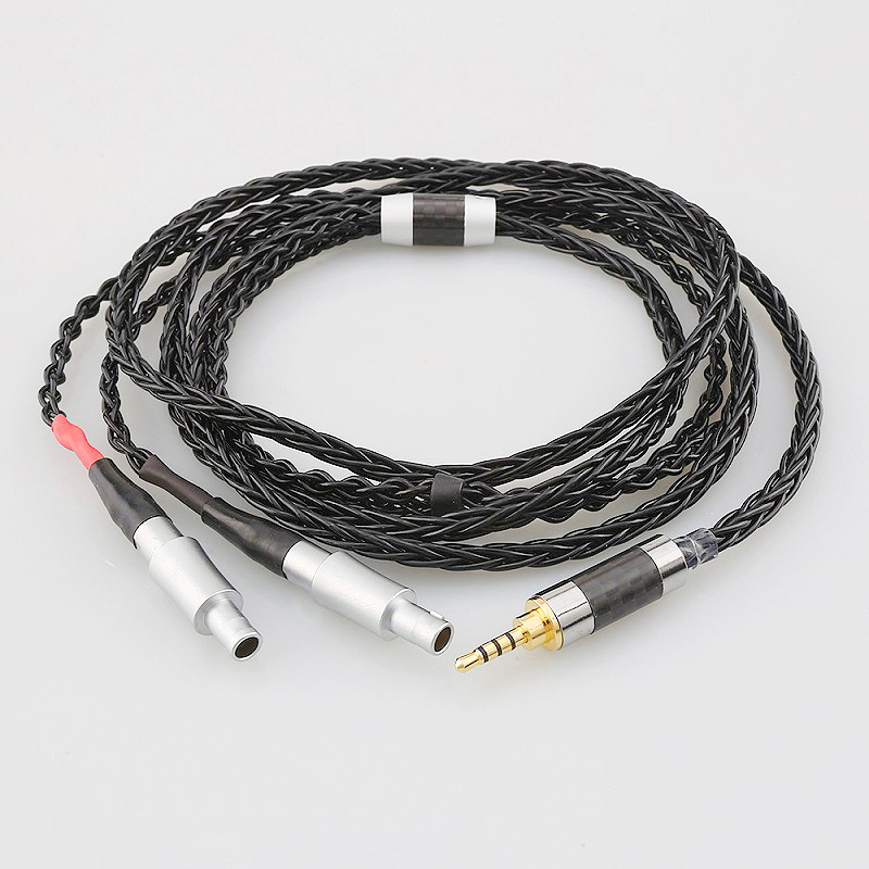 8-Strand Single Crystal Copper Silver-Plated Headphone Cable Suitable for Sennheiser Hd800 Hd800S Hd820 Upgrade Cable 4.4