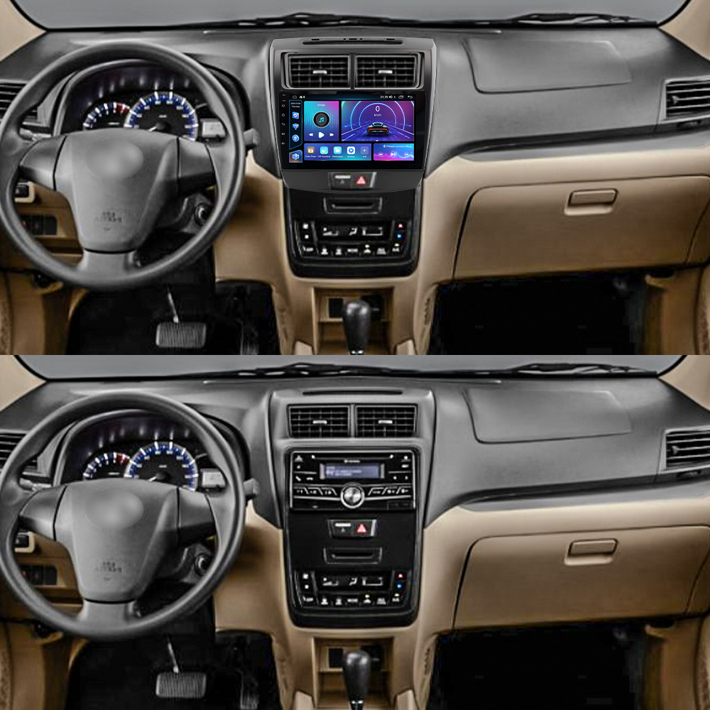 Aplicable a 10 - 18 tipos de Toyota AVANZA Android navegación en coche todo-en - uno FangYitong cuatro núcleos / ocho núcleos motor de coche