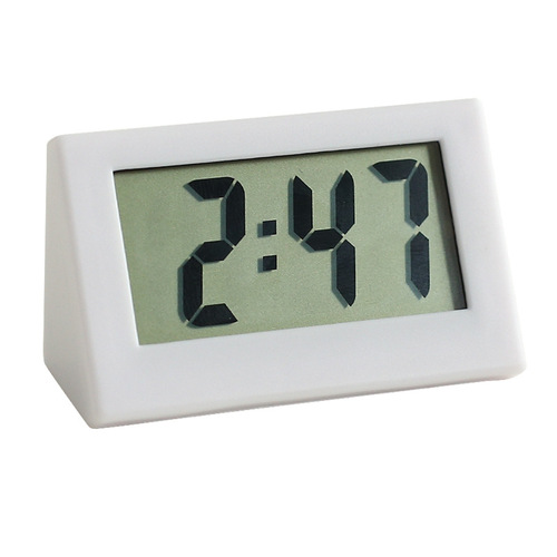 Mini Desktop Clock, Small Table Clock, Cute and Compact Student Electronic Clock, Simple Style Table Top Decor